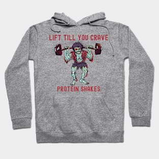 Protein shakes Zombie Apocalypse deadlift zombie gym motivation Hoodie